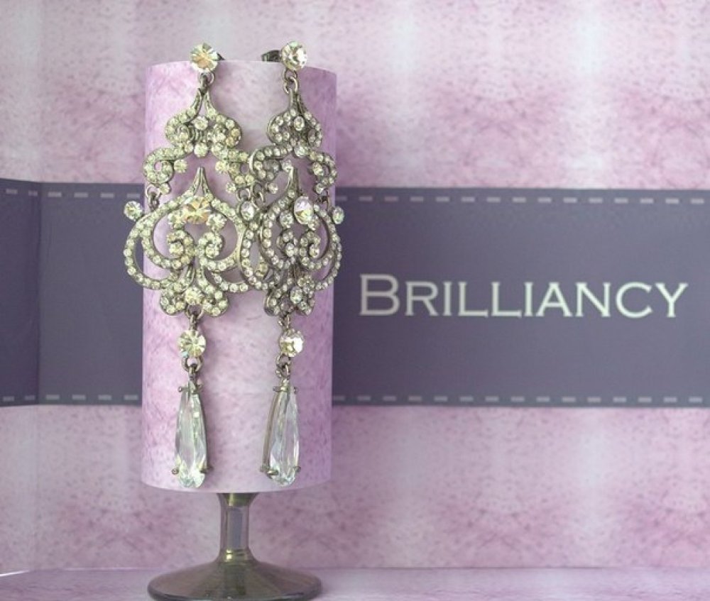 Серьги вечерние "Винтаж"