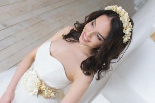 Комплект свадебных аксессуаров "Ваниль"