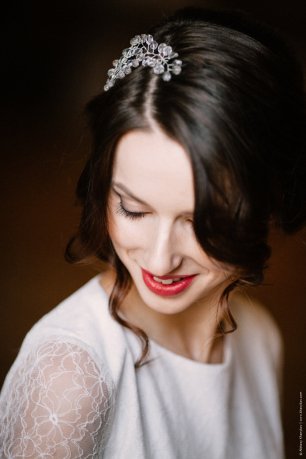 Изящная прическа невесты