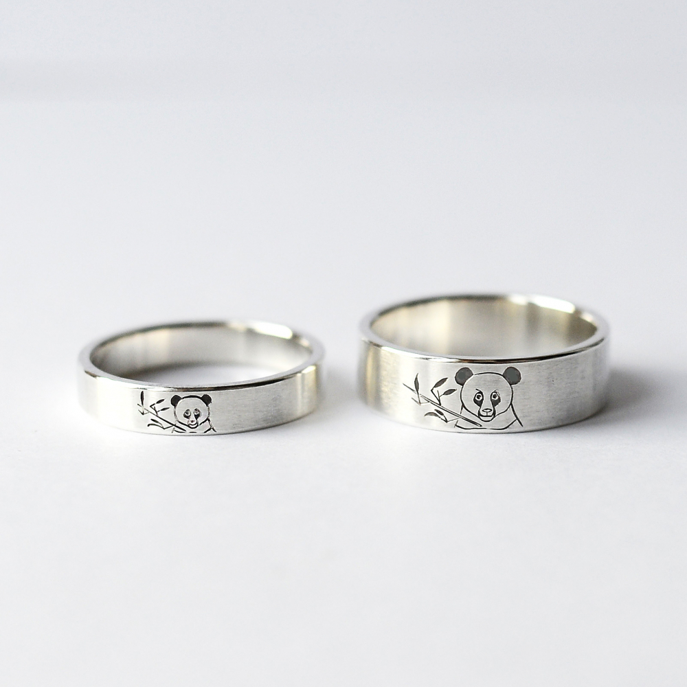 titanium ring, обручальные кольца горы, креативные обручальные кольца парные, обручальные кольца серебро с гравировкой, необычные обручальные кольца 2019, серебряные обручальные кольца - The-wedding.ru