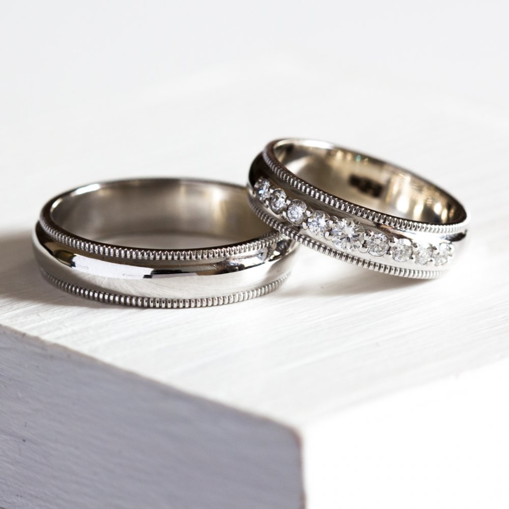 Обручальные кольца в стиле Tiffany