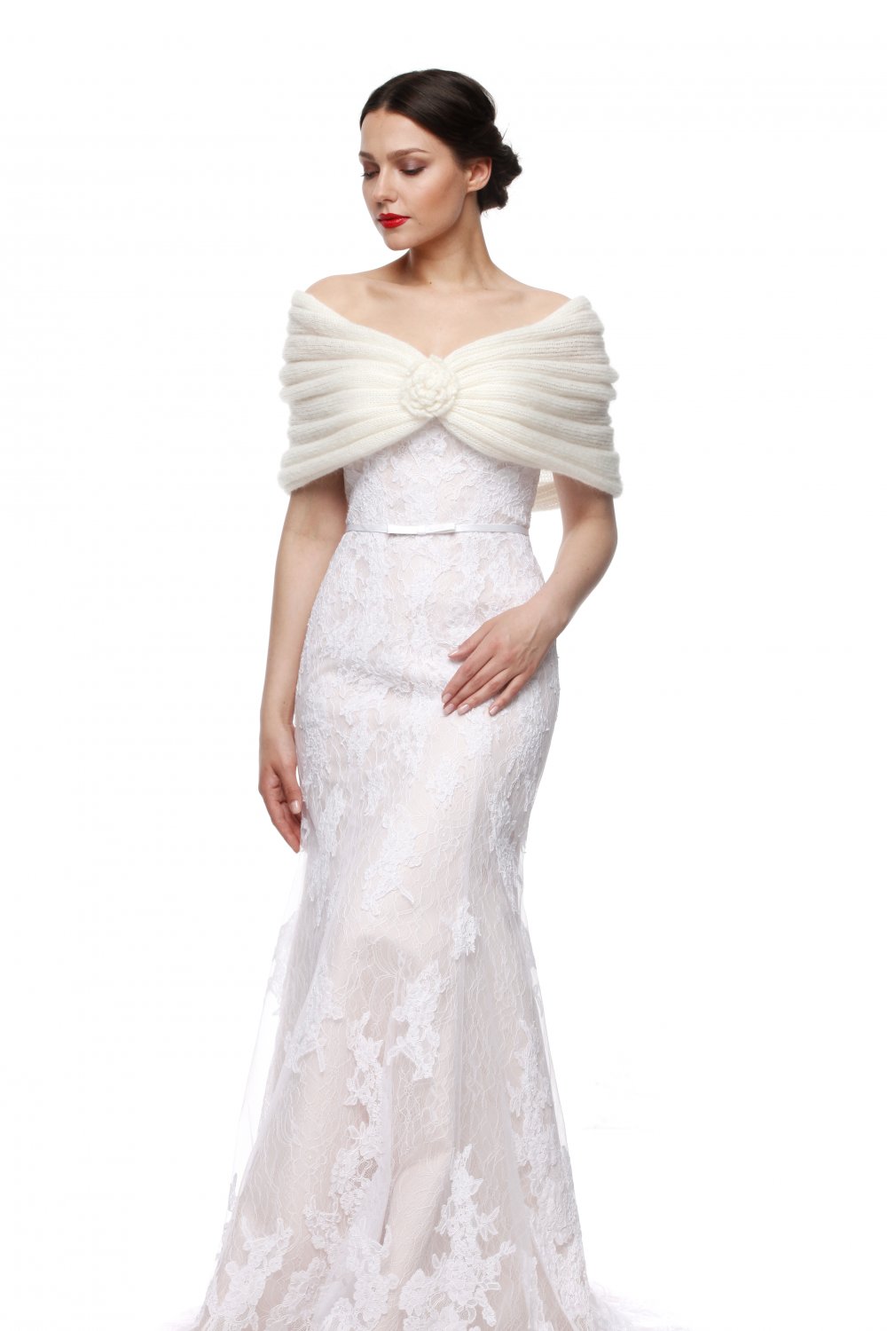 Накидка на плечи "Роза", мод. 027.