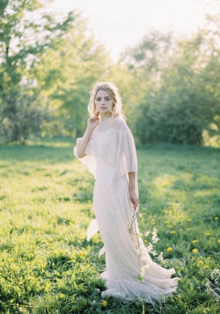 накидка кейп невесты, аксессуары для невест VIOZARI MURRI