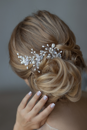 Шпильки с жемчугом для свадебной прически