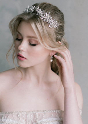 Свадебная диадема ручной работы