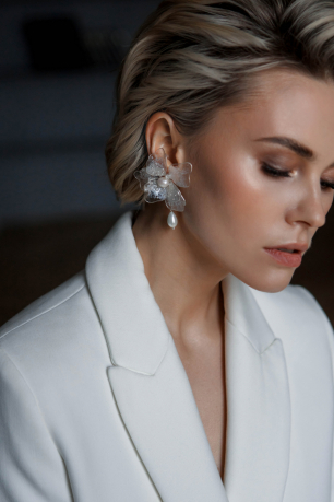 Свадебные серьги ручной работы Lovely Bride