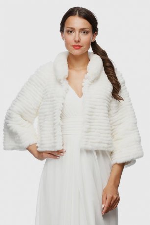 Элегантная укороченная шубка "Лунная"
