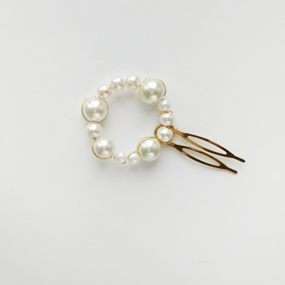 Маленький гребешок с жемчугом 