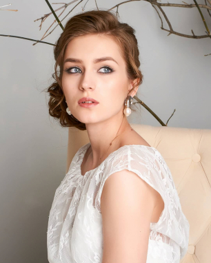 Серьги с жемчугом для образа невесты