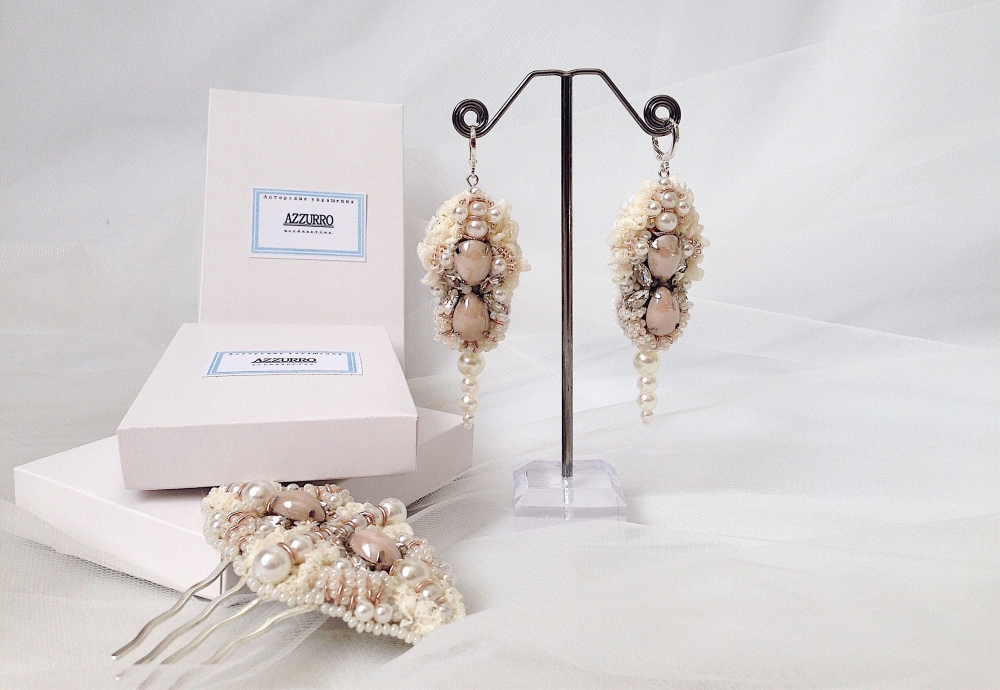 Свадебный комплект. Ручная вышивка 