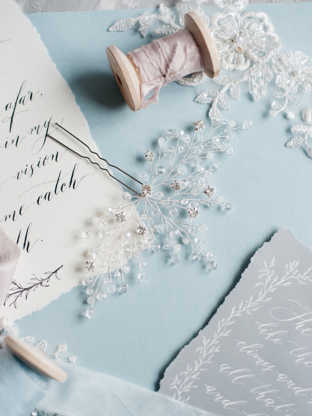 Шпилька для прически невесты 