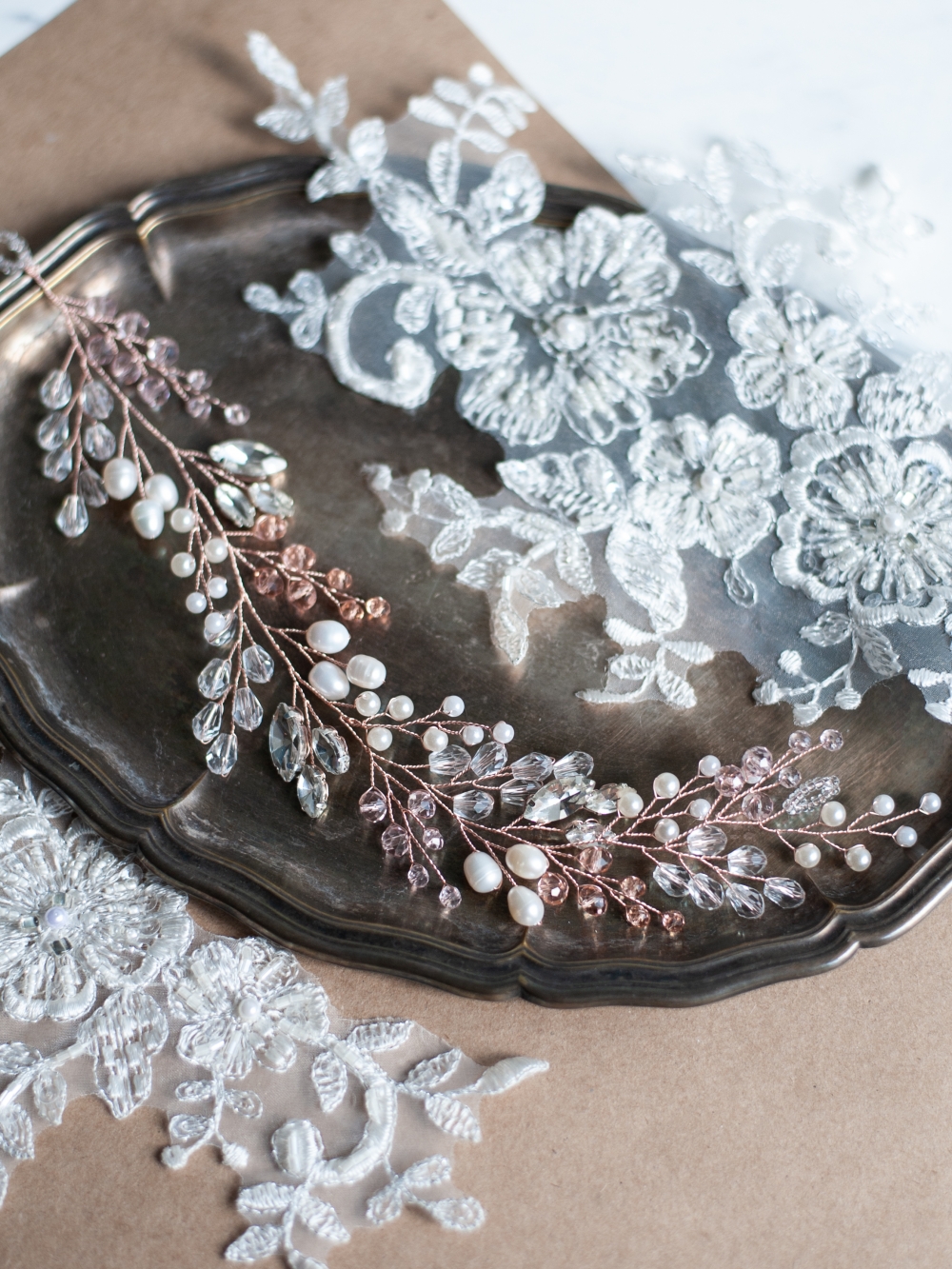 Веточка для прически невесты