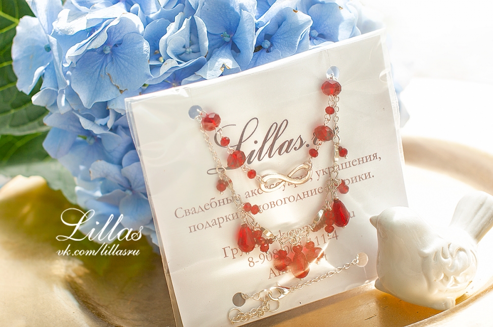 Колье и серьги для невесты от Lillas.ru