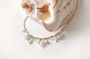 Колье из натурального жемчуга ручной работы на заказ