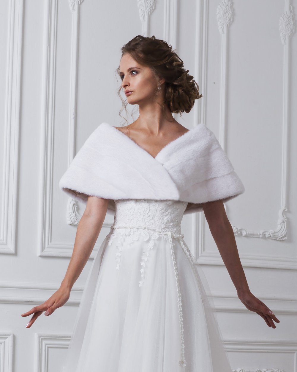 Свадебная накидка из норки