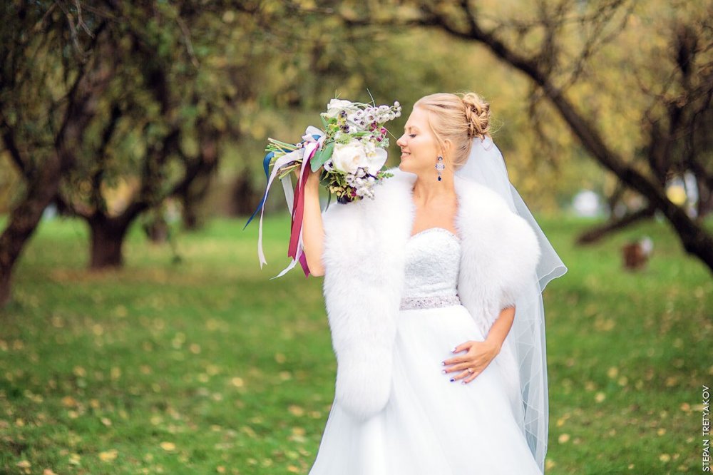 Меховой палантин