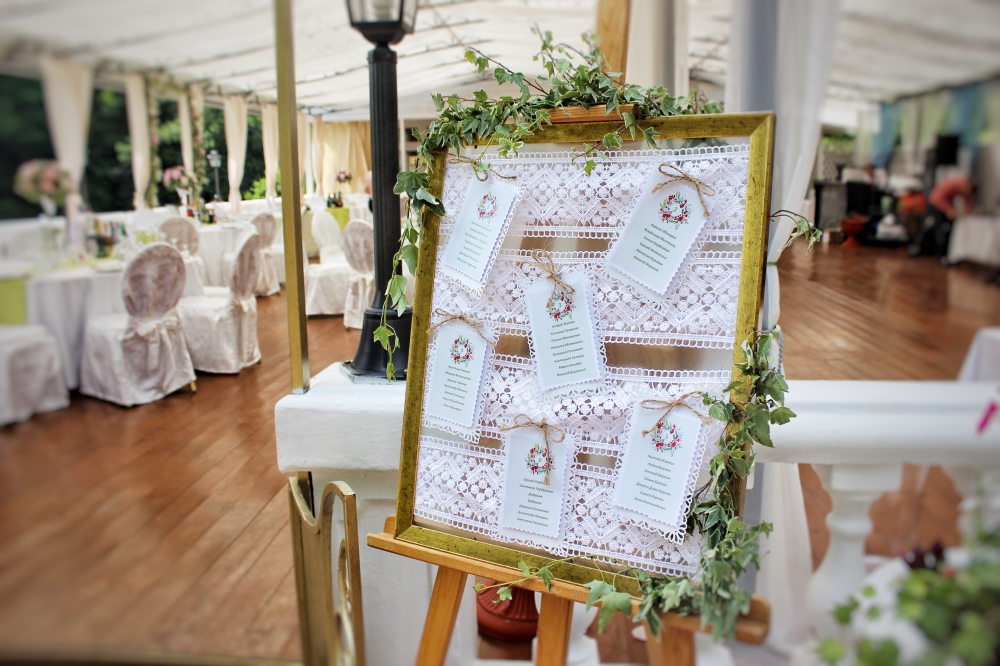 Полевая свадьба в Снегирях, схема рассадки гостей