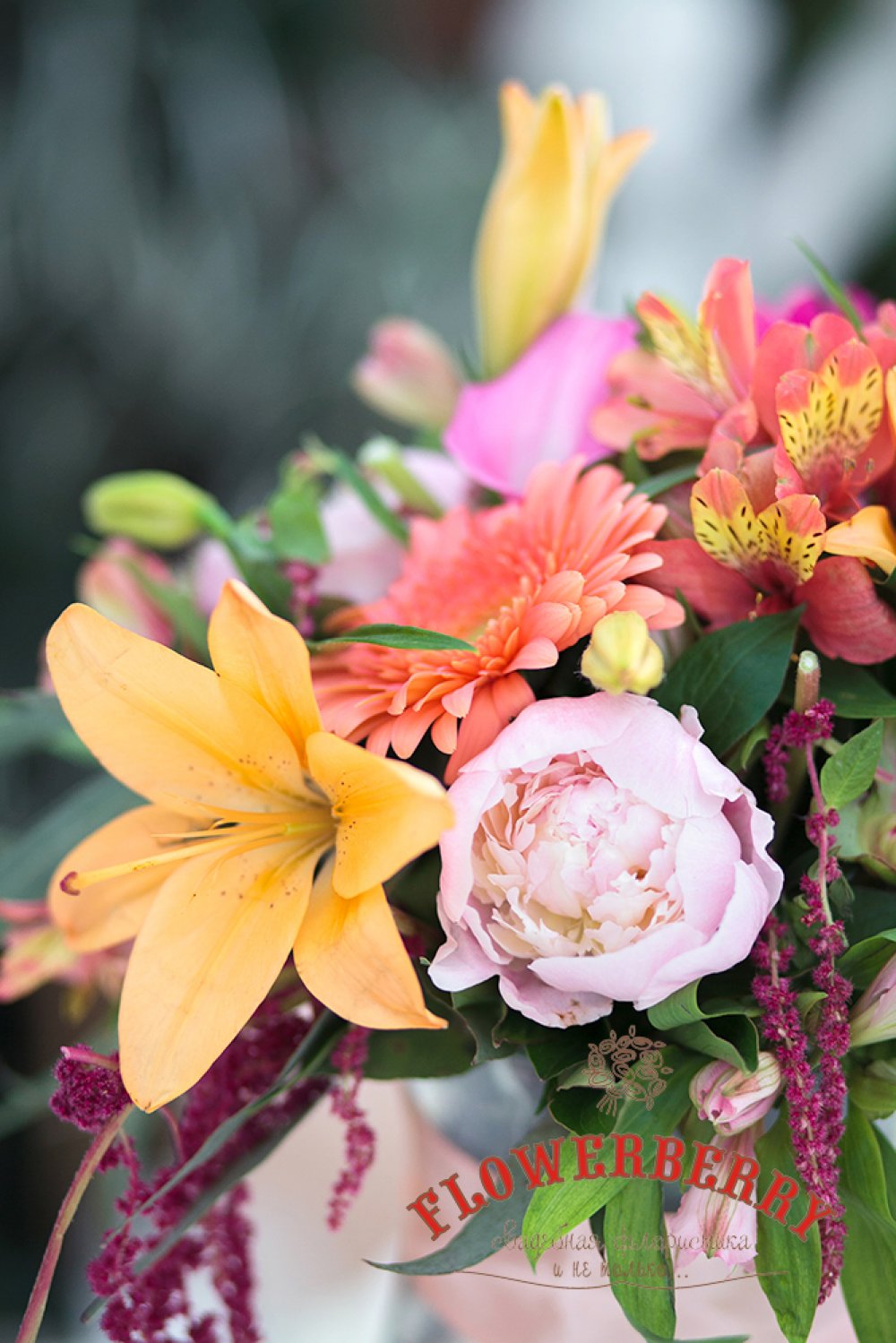 Коралловое омбре