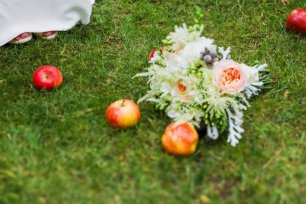 Букет невесты с садовыми розами