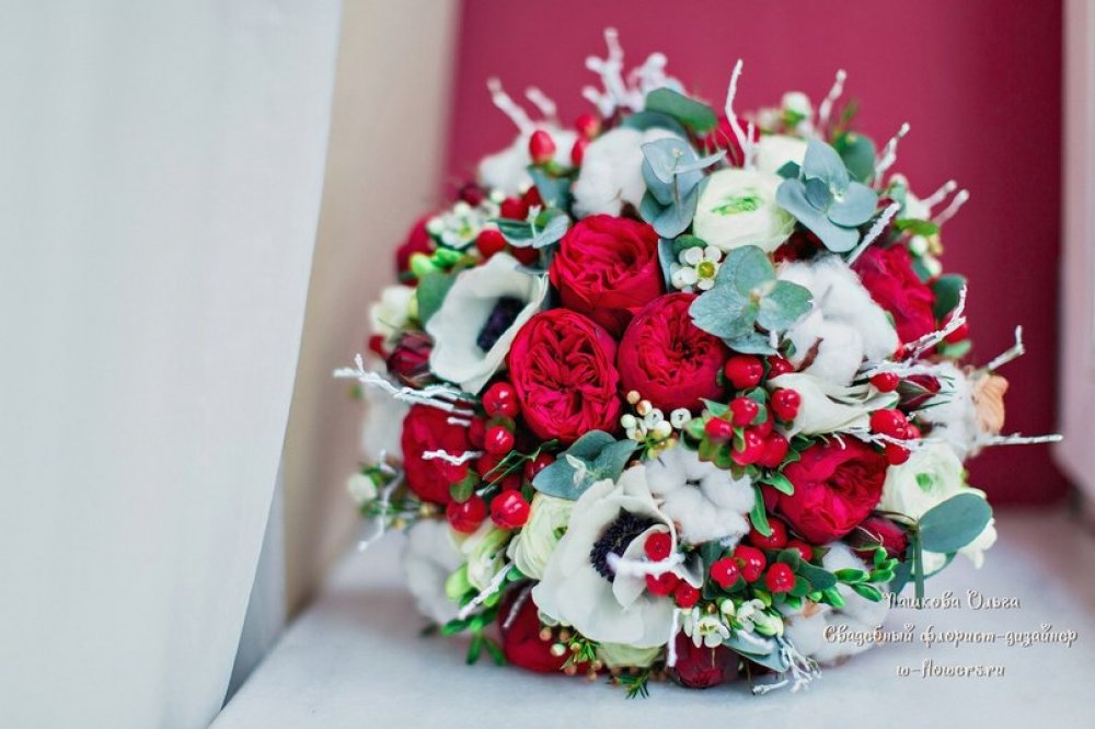Зимний букет невесты 