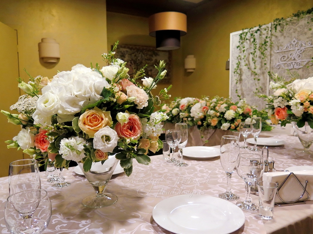 Флористическое оформление свадьбы
