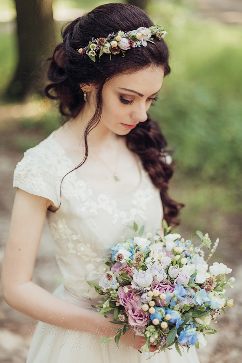 olesyagavrishflowers, эксклюзивная флористика, букет невесты, свадебный букет, флорист лобня, свадебный флорист, свадьба лобня, Лобня, свадьба Москва, самые красивые букеты, венок из живых цветов, свадебная флористика
