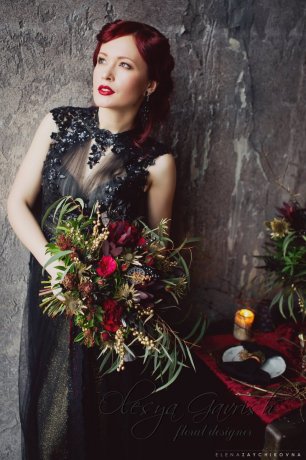 Невеста в готическом образе