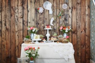 Декор Candy bar в стиле рустик