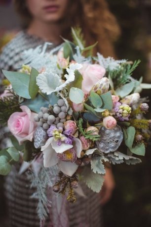 Букет невесты в пастельных тонах