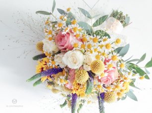 Желтый свадебный букет