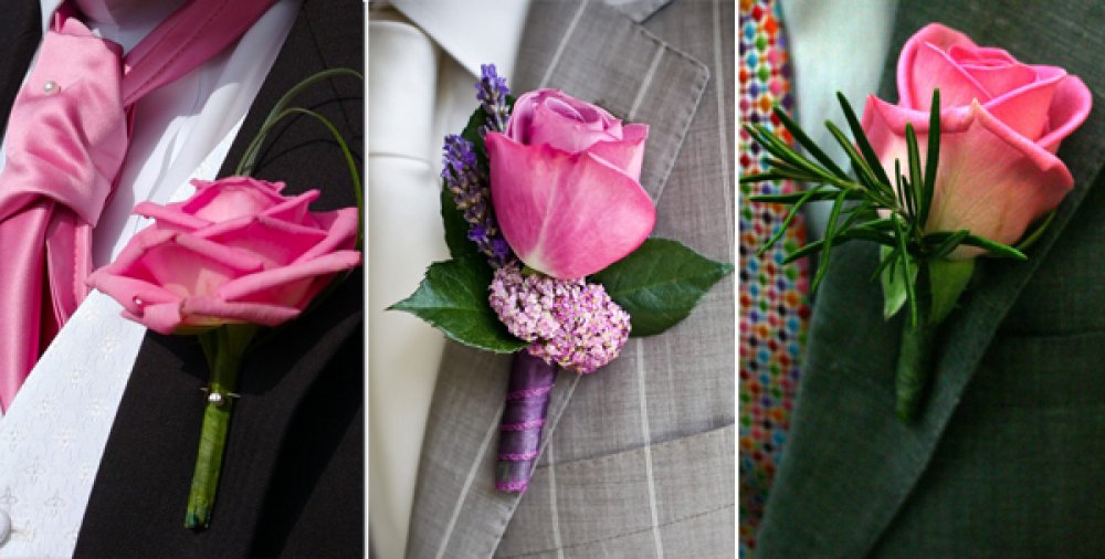 Вариант №1 Роза, берграсс, булавка	-130 руб.
Вариант №2 Роза, лиатрис, салал, декор, булавка -355 руб.
Вариант №3 Роза, зелень, декор, булавка -210 руб.