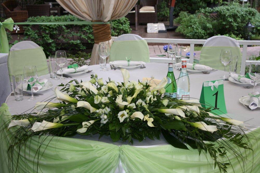 Свадебное оформление ресторана.