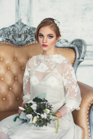Винтажный образ невесты