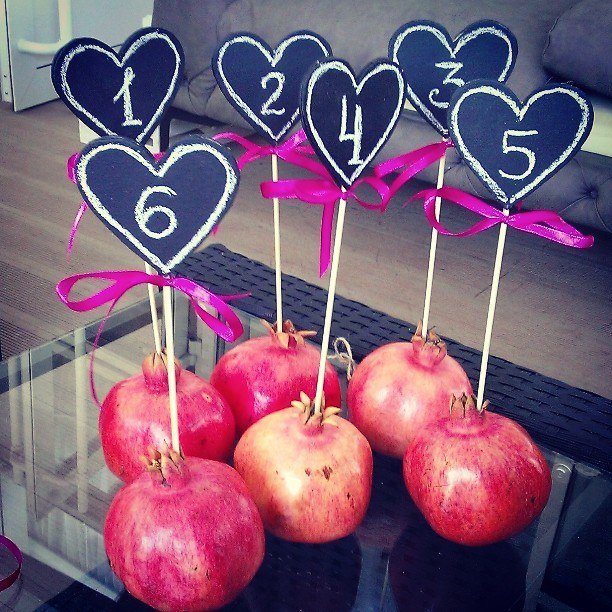 Номерки для гостевых столов