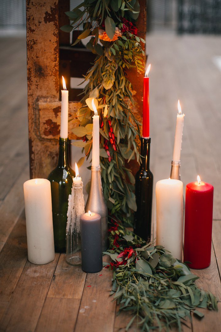 Свадьба в цвете марсала