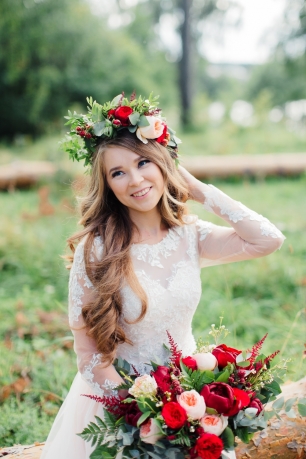 Образ невесты с веночком