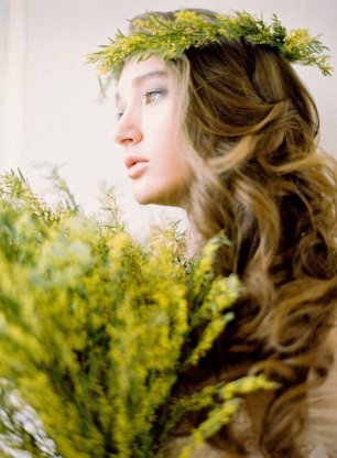 Весенний образ невесты. Мимоза