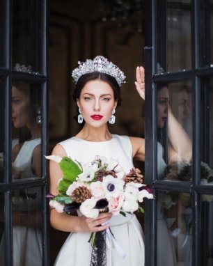 Зимний образ невесты