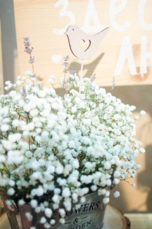 Декор  свадебной выставки в стиле рустик