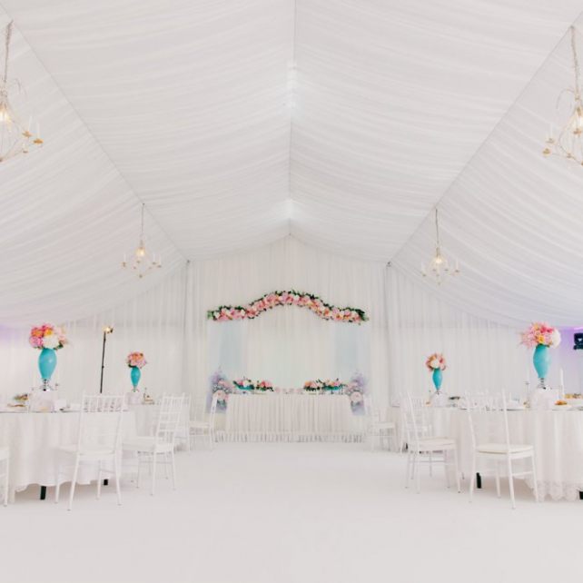Вдохновение: оформление свадебного шатра