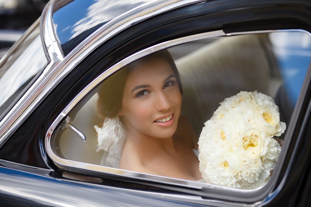 Букет невесты с пионовидными розами и диантусом. Свадьба Дениса и Анны в стиле "Белой сакуры".