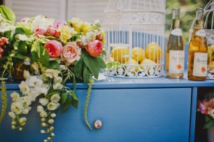Лимонная свадьба.  Цветы в цекоре