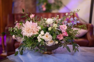 Dusty blue and blush pink wedding