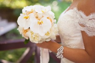 Букет невесты с орхидеями