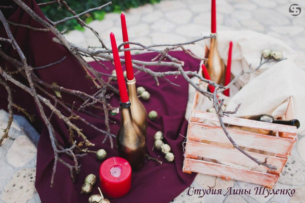 Свадьба в усадьбе в Крыму. Свадьба цвета "марсала". Выездная регистрация в усадьбе "Феодоро". детали.