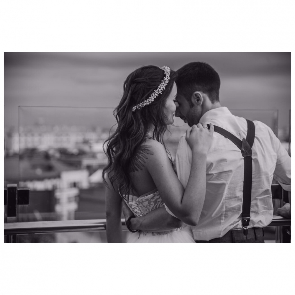 Свадебный венок из гипсофилы 