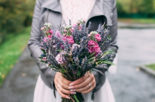 Рустикальный букет с лавандой