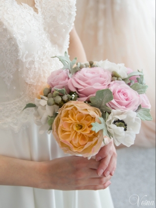 Букет невесты из полимерной глины