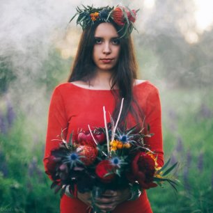 Девичних в бохо стиле