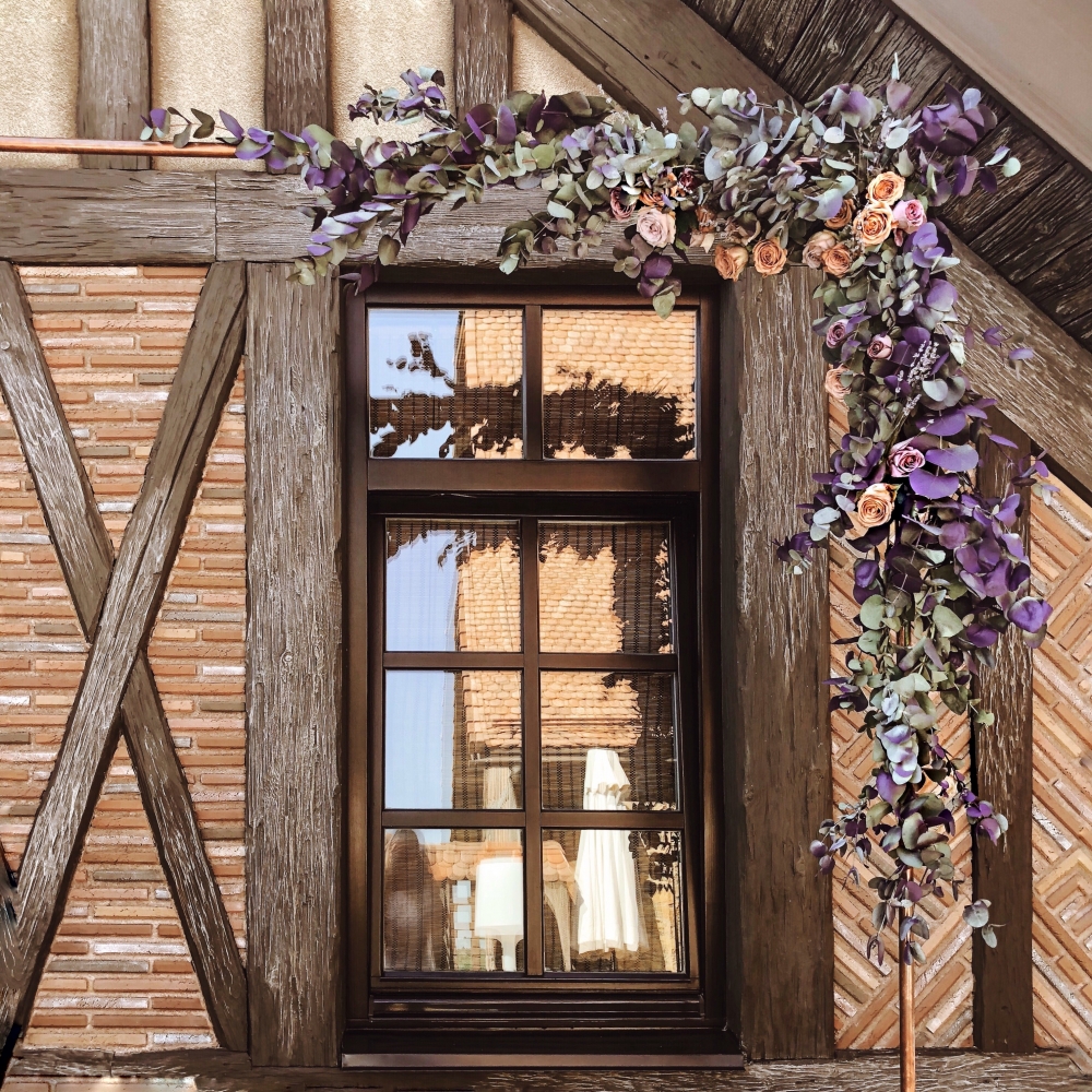 Вариант для цветной свадебной арки 